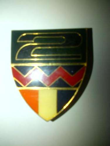 2 SAI Battalion metal shoulder flash