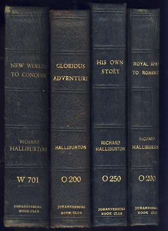 Set of 4 books by Richard Halliburton - as per scan