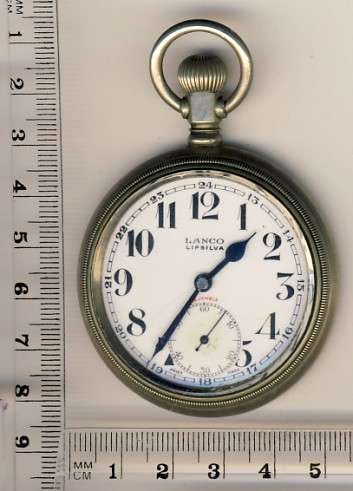 LANCO LIPSILVA pocket watch - not working - as per scan