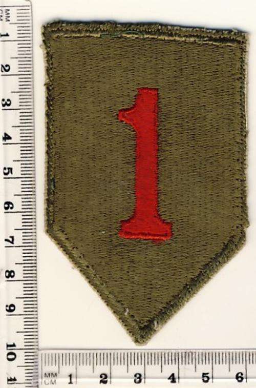 USA - 1st Infantry cloth badge - as per scan