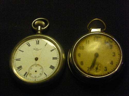 Waltham U.S.A & Westclox Zobo watch for parts as per scan