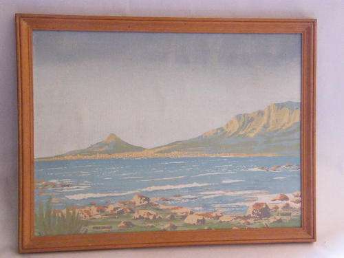 Painting by J Vanne - on canvas board as per scan @@@ Crazy R1 Start