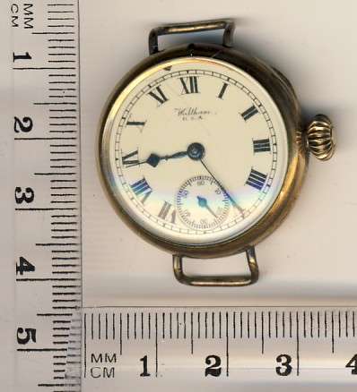 Waltham Gold plated wristwatch - not working - as per scan