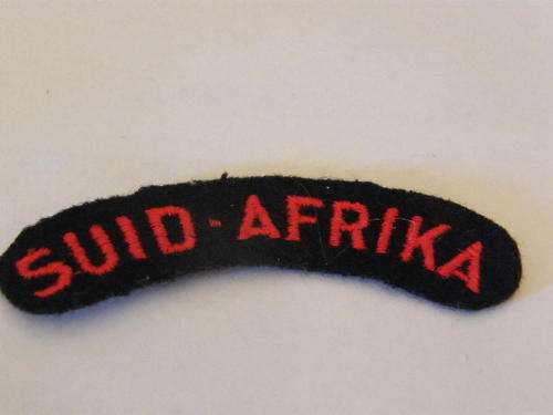 SA Navy cloth shoulder title worn to the 1960's (winter uniform) @ CRAZY R1 start