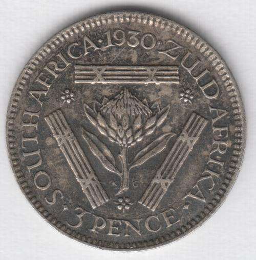 1930 SA Union 3d tickey @ CRAZY R1 Start