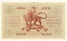 One Rand note G Rissik UNC - Crisp