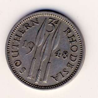 Southern Rhodesia 3d of 1948 VF