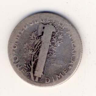 1925 Mercury dime USA "S" mintmark