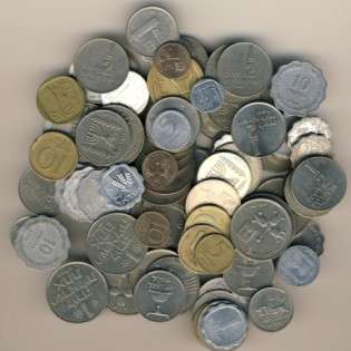 Lot of 94 Israel coins from 1948 onwards