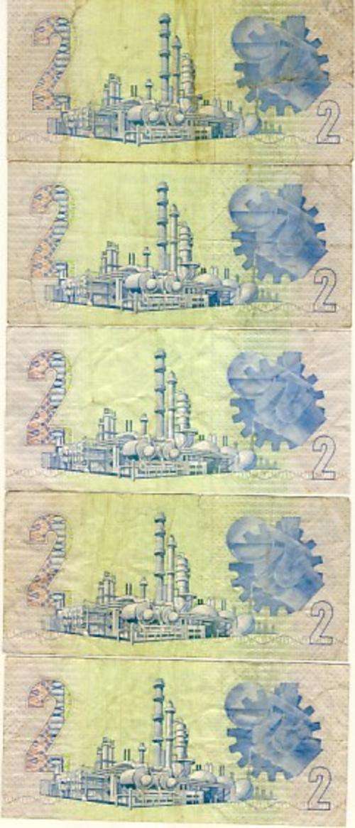 GPC de Kock Batch of 5 R2 notes