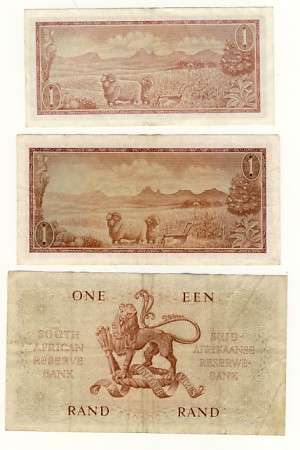 3 different R1 notes Large, small and smaller