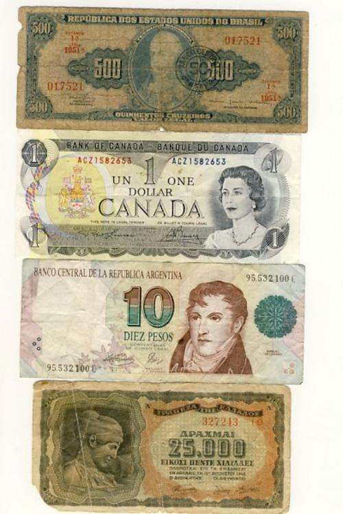 Lot of 9 Banknotes You bid per note to take all