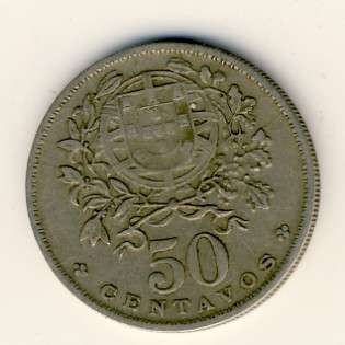 Portugal 1927 fifty centavos