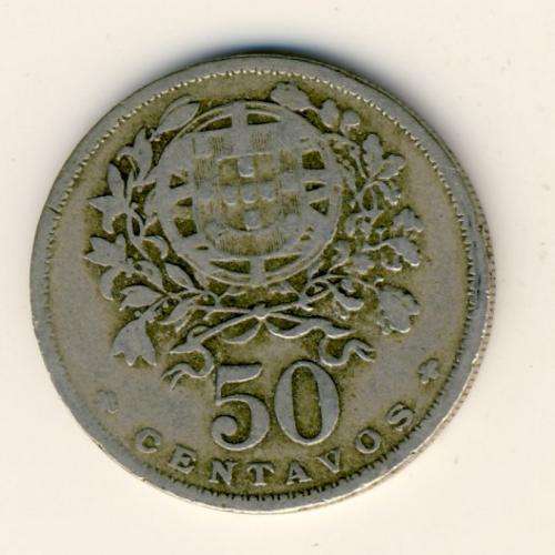 Portugal 1927 fifty centavos