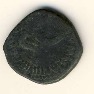 Roman bronze coin - Augustus 27 BC - 14 AD - Ceaser when Jesus was born - over 2000 years old