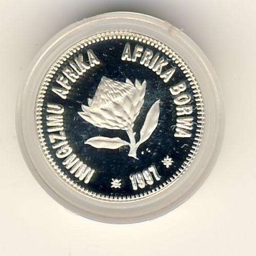 RSA silver Seahorse Tickey  - 1997 Proof and untouched in SA mint Box with certificate Low mintage