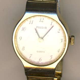 Pulsar Quartz watch with safety chain - this watch is working