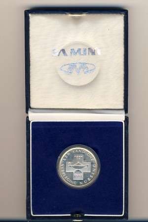 1991 Silver Nursing proof R1 in blue SAM box