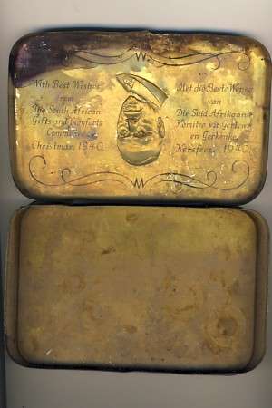 WW2 1940 Christmas Tin sent to troops - Jan Smuts - CRAZY WEDNESDAY