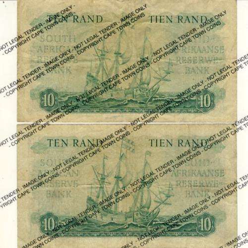MH de Kock & Rissik R10 rand notes