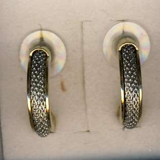 Pair of earrings Gold & Silver colour