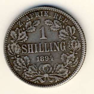 1894 Kruger shilling - Book value R950 in F @@@ Crazy R1 Start