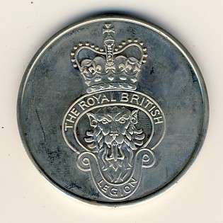 Medallion for the diamond jubilee of the Royal British Legion - in case @@@ Crazy R1 Start