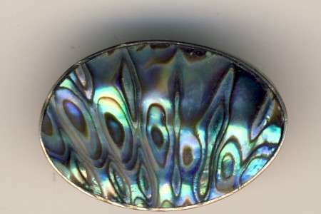 Sterling silver Mother of Pearl brooch on sale