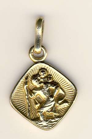 Small gold filled 14kt st Christopher