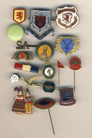 Lot of 17 assorted badges @ CRAZY R1 Start