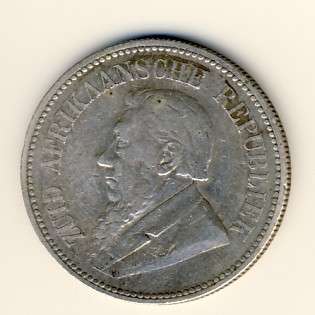 1893 Kruger half crown F+