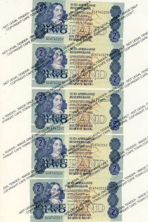GPC de Kock - 3rd issue UNC R2 notes - 10 consecutive notes