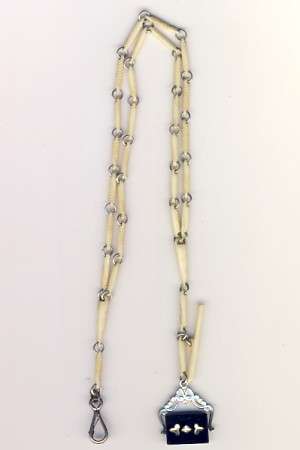 FOB Chain for Pocket Watch - Ivory