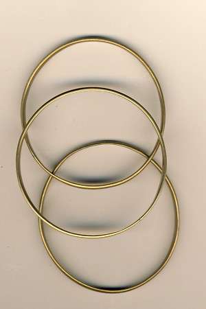 Lot of 3 bangles - marked 375, but quite sure it is not gold