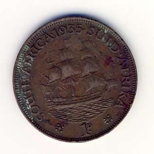 SAU Bronze 1935 Penny - a bit dirty but aEF