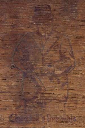 V for Victory Churchill cigar box - empty ( Churchill's Specials )