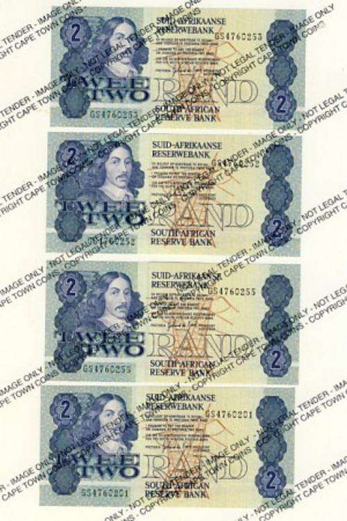 GPC de Kock Lot of 8 UNC R2 notes