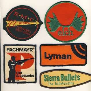 Lot of 5 Gun related badges as per scan - you bid per badges to take all