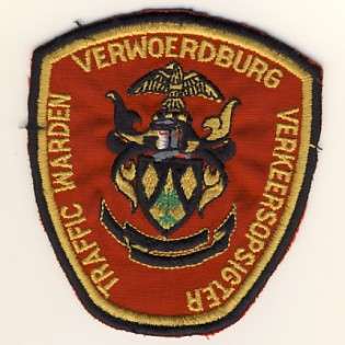Verwoerdburg Traffic Warden - cloth badge as per scan