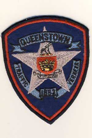 Queenstown Traffic Police cloth badge as per scan