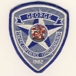 George Traffic Congress 1982 cloth badge - as per scan