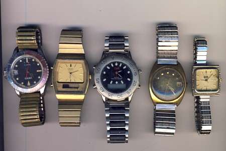 Lot of 10 watches with straps - not working Inc. Rotary,Tempo,Seiko - You Bid Per Watch To Take All