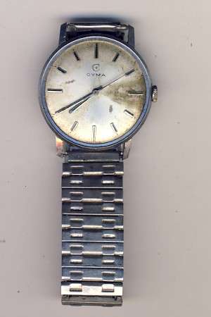 Cyma Automatic mens watch - needs glass but working