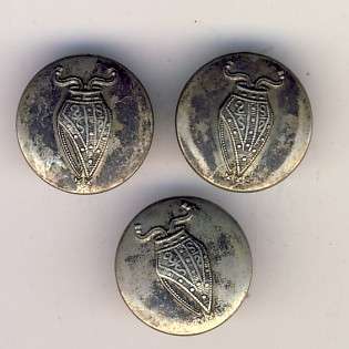 Lot of 3 Buttons with Unknown emblem - possibly military @ CRAZY R1 start