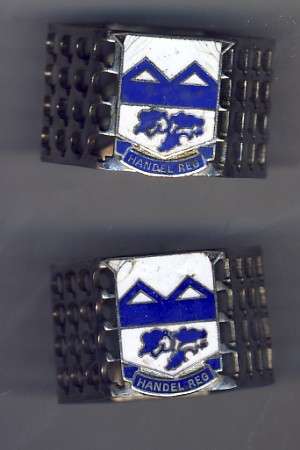 High School Piet Potgieter - pair of serviette rings - very old @@@ Crazy R1 Start