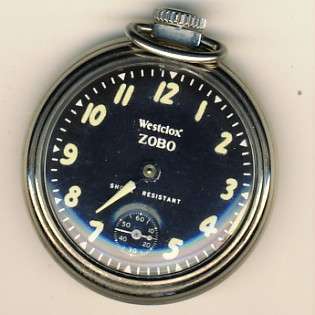 Westclox ZOBO pocket Watch - working - as per scan - minute hand loose