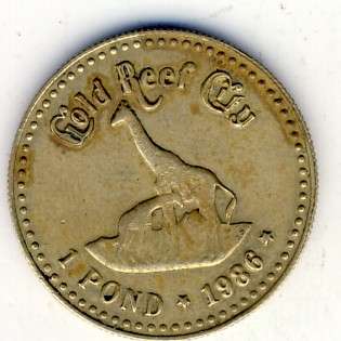 Gold Reef City one pound token @@@ Crazy R1 Start