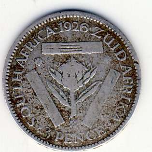 SAU 1926 Three Pence