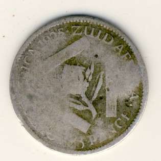 SAU Silver 1925 Three Pence