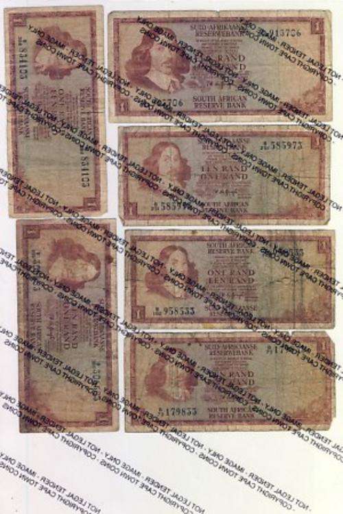 Lot of 6 SA Notes - well used